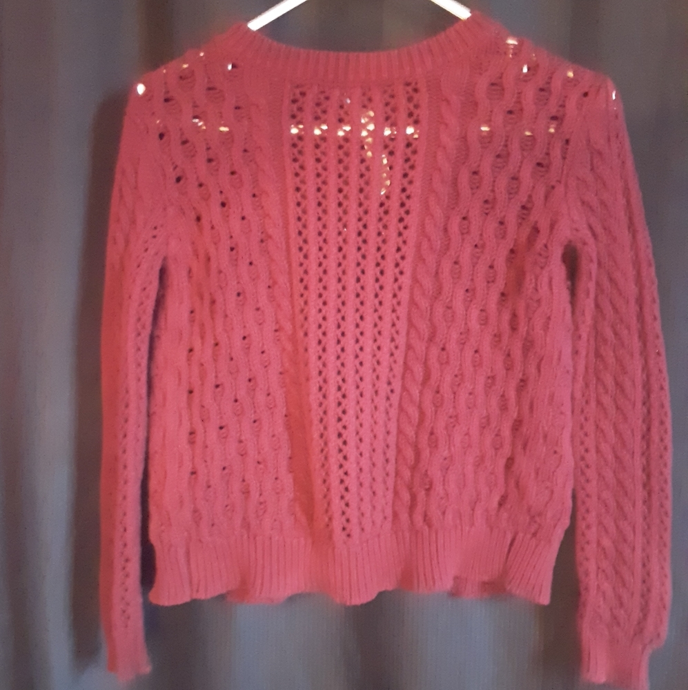 Bethany Mota Maroon Open Back Sweater